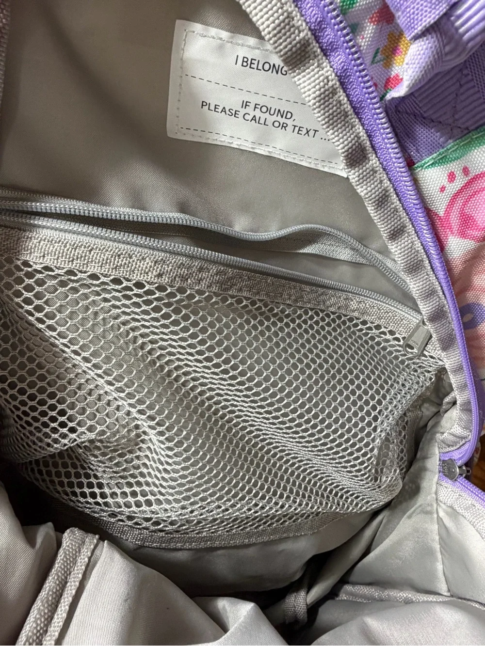 Pottery Barn Kids Floral Backpack in Purple Floral Multicolor